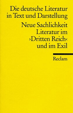 : Die deutsche Literatur. Ein Abriß in Text und Darstellung XV
