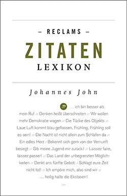 John, Johannes: Reclams Zitaten-Lexikon (EPUB)