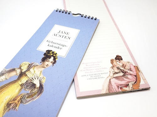 Jane Austen Geburtstagskalender | Mit Illustrationen und Zitaten aus ihren beliebtesten Romanen und Briefen